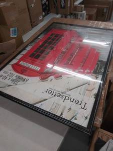 lot 8787 image: set of 3 trendsetter picture frames 27 x 40 in 23 DAMAGED