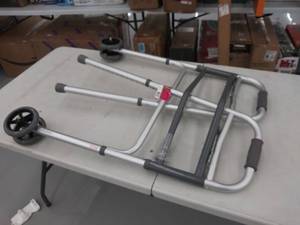 lot 8818 image: guardian bariatric two-button folding Walker with wheels
