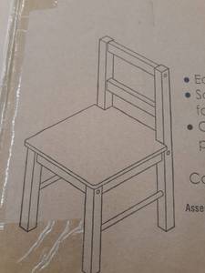 lot 8896 image: Utex 2 Pack Rung Ladder Back Chair