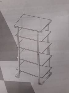 lot 8909 image: Cosmo 5 Shelf Bookcase