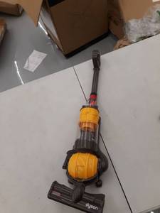 lot 8923 image: Kid Dyson Vacuum Cleaner Yellow and Gray