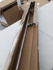 lot 8924 image: Amazonbasics Room-darkening Curtain Rod - 48 To 88, Nickel 48 To 88