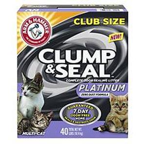 lot 8932 image: Arm Hammer Clump & Seal Platinum Cat Litter, Multi-cat, 40 Lb Free Fast Shipping
