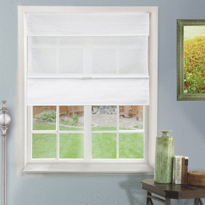 lot 8941 image: Chicology Cordless Magnetic Roman Shade, Daily - Light Filtering, Privacy - Daily White, 35W X 64H