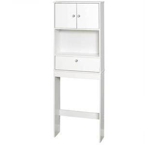 lot 8950 image: Zenna Home 9401W, Drop Door Bathroom Spacesaver, White