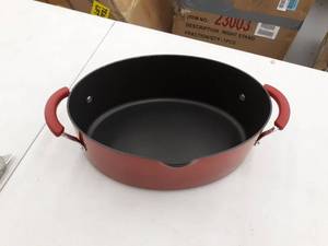 lot 8965 image: Rachel Ray Porcelain Cookware 8qt Red