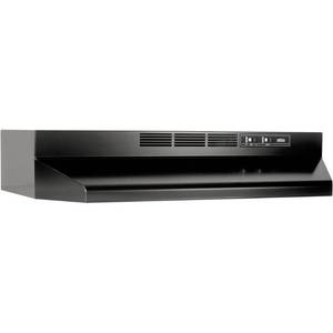 lot 8975 image: Broan Undercabinet Range Hood (Black) (Common 30-in Actual 29.87-in)