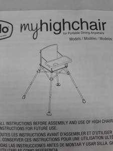 lot 8989 image: Regalo My Highchair for Portable dining anywhere