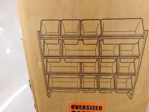 lot 9005 image: Tot Tutors Organizer with 16 bins