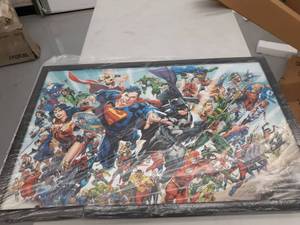 lot 9033 image: Marvel Heros Picture with Frame