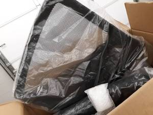 lot 9037 image: Black Mesh Offixe Chair