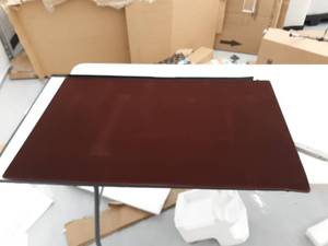 lot 9046 image: Dacasso Brown Felt on one side smooth on the other Board