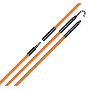 lot 9074 image: Eagle Tool US ETF2508 Fiberglass Wire Fishing Rods, 8