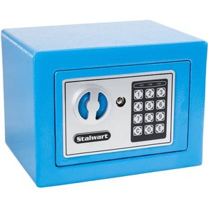 lot 9088 image: Stalwart 65-E17-B Electronic Deluxe Digital Steel Safe, Blue