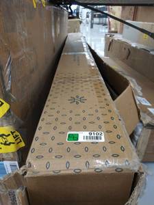 lot 9102 image: Zinus Ironline Metal And Wood Platform Bed With Headboard  Box Spring Option...