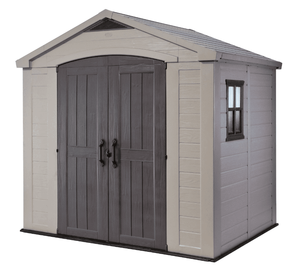 lot 8728 image: Keter factor 8 x 6 shed NOT INSPECTED OUTSIDE OF BOX