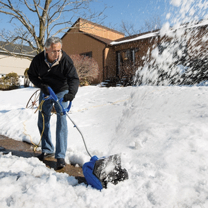 lot 705 image: Snow Joe 10 Amp Electric Snow Shovel   Blue