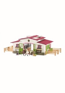 lot 709 image: Schleich Horse Club Riding Center with Rider and Horses