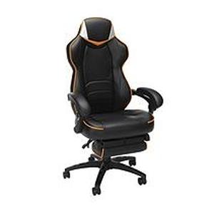 lot 726 image: Fortnite Gaming Chair with Footrest BlackOrangeWhite