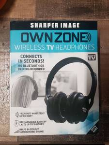 lot 748 image: Own Zone, Wireless TV Headphones By Sharper Image