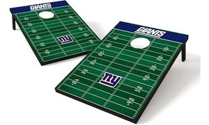 lot 758 image: NY Giants NFL FootballBean Bag Toss Cornhole Game Tailgate