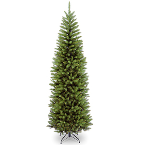 lot 760 image: National Tree Company 7.5ft Kingswood Fir Artificial Pencil Tree, Green
