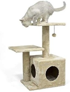lot 764 image: Amazonbasics Cat Tree With Cave