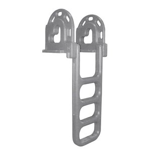 lot 770 image: Dock Edge Polyethylene Flip Up Dock Ladder, 4-Step, Grey