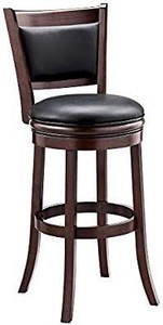 lot 794 image: Ball &amp Cast Jayden Wooden Swivel Bar Stool With Faux leather Upholstery