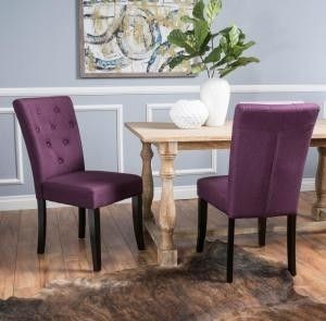 lot 800 image: Noble House Home Furnishings Deep Purple Chairs