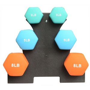 lot 848 image: BalanceFrom 32-Pound Dumbbell Set with Stand