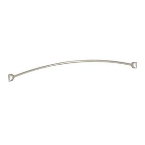 lot 862 image: Moen Curved Shower Rod, Brushed Nickel