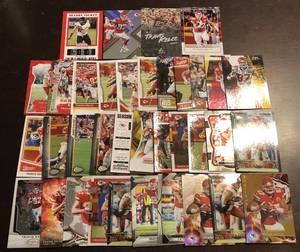 lot 1089 image: Three Dozen Different Travis Kelce Kansas City Chiefs Trading Cards - All Different