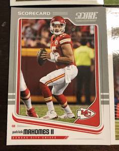 lot 1097 image: Lot of 17 Current & Past Kansas City Chiefs Stars - Patrick Mahomes, Kelce, Hill, Fisher, Dawson, Derrick Thomas, TG, Watkins, Okoye