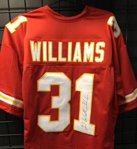 lot 1019 image: Signed Darrel  Williams #31 Kansas City Chiefs Custom Football Jersey wJames Spence Authentication WITNESS
