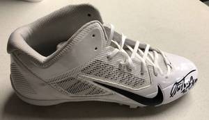 lot 1015 image: Signed Christian Okoye Size 15 Kansas City Chiefs Brand New Nike Football Cleat