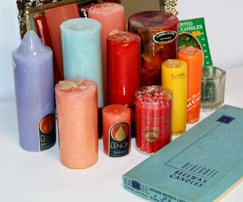 lot 2102 image: Large Variety Candle Lot