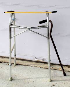 lot 2352 image: Adjustable Walker, Cane and Grabber