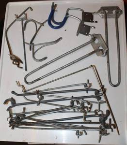 lot 2358 image: Over 20 Assorted Utility Hooks for Peg Board