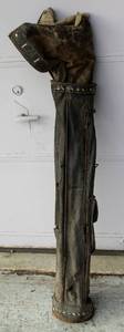 lot 2343 image: Antique Golf Bag and Clubs