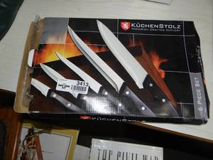 lot 3413 image: 6 Piece Knife Set Looks New