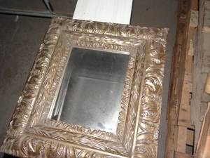 lot 3474 image: Wall Mirror and Tamper Candle Holders