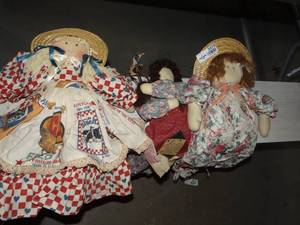 lot 3479 image: Lot of handmade Dolls