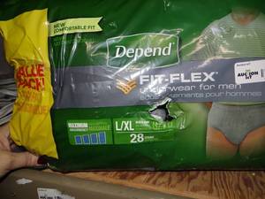 lot 3497 image: Depends LXL Underwear for Men