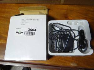 lot 3604 image: a bluetooth head set with charger