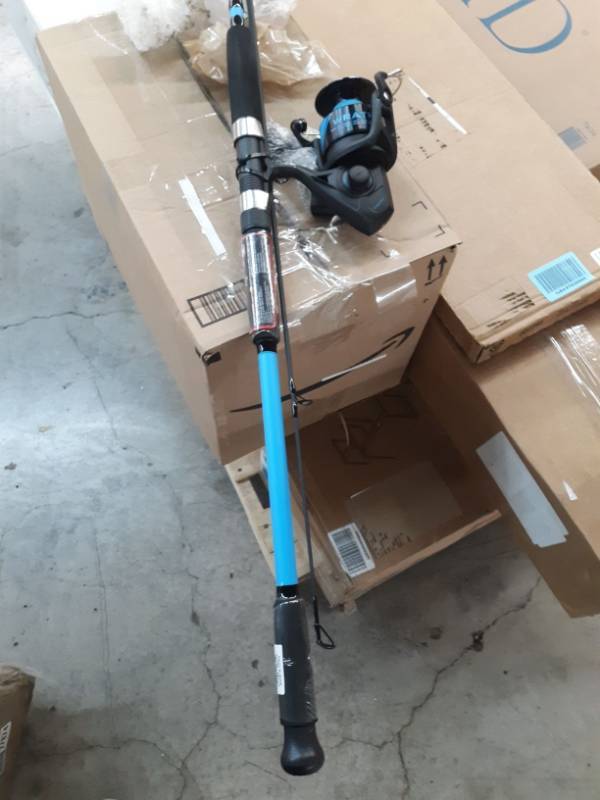 PENN Wrath Spinning Reel and Fishing Rod Combo, Black/Blue, Retail Wars -  Exercise Equipment - Furniture - Automotive - LED - Surplus - 250 Items!!