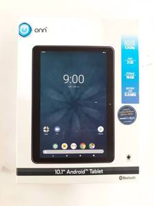 lot 29046 image: ONN 10.1 Inch Andorid Touchscreen Tablet Wifi Bluetooth 16gb Storage Dual Cam