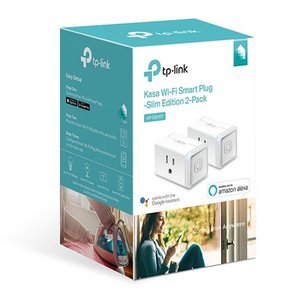 lot 29084 image: TP-Link Kasa Wi-Fi Smart Plug -Slim Edition 2-Pack