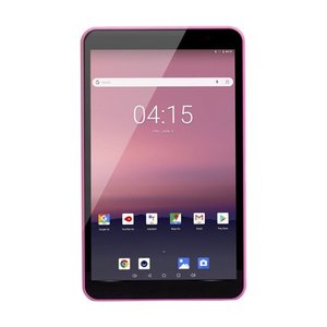 lot 29118 image: EVOO 8 Tablet, Android 8.1 Go Edition, Quad Core, 16GB Storage, Dual Cameras, Micro SD Slot, Pink