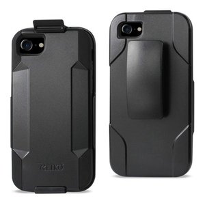 lot 29214 image: Iphone 7 3-in-1 Hybrid Heavy Duty Holster Combo Case In Black